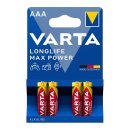 Varta Longlife Batterie Max Power Micro AAA/ LR 03...