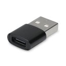 USB-A Stecker auf USB-C Buchse, USB-Adapter, USB 2.0 (Hi-Speed USB)