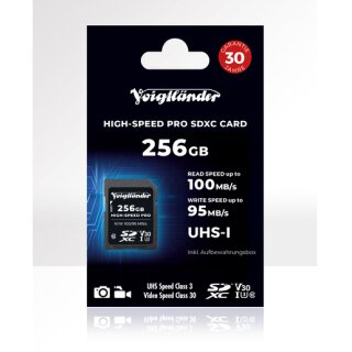 Voigtländer High-Speed Pro SDXC Card 256GB UHS-I