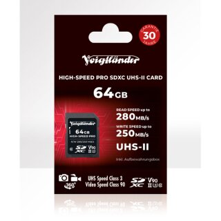 Voigtländer High-Speed Pro SDHX Card 64 GB UHS-II